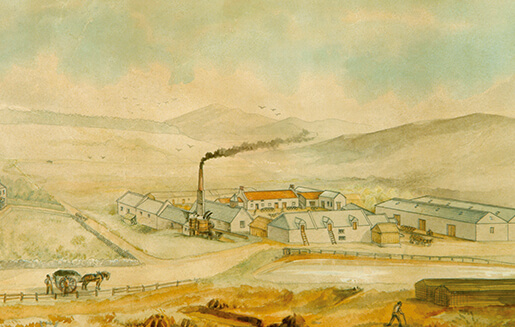 グレンファークラス蒸溜所が描かれた1791年の絵画