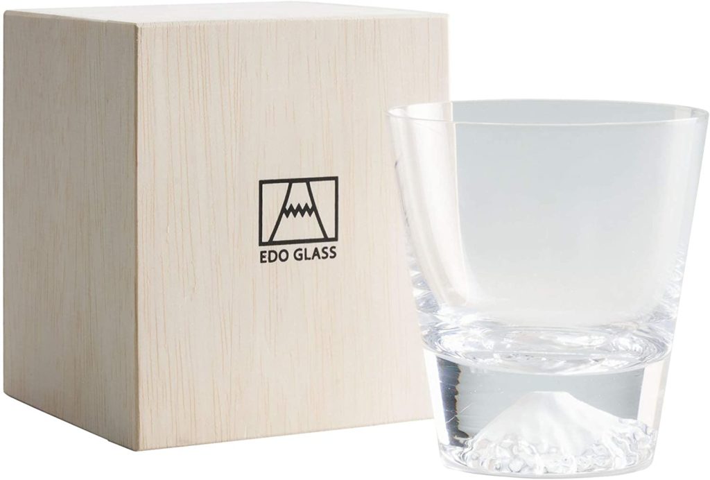 田島硝子の「富士山ロックグラス」木箱入りの商品画像